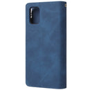 For Galaxy A51 Multifunctional Horizontal Flip Leather Case, with Card Slot & Holder & Zipper Wallet & Photo Frame(Blue)