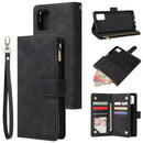 For Galaxy A51 Multifunctional Horizontal Flip Leather Case, with Card Slot & Holder & Zipper Wallet & Photo Frame(Black)
