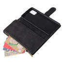For Galaxy A51 Multifunctional Horizontal Flip Leather Case, with Card Slot & Holder & Zipper Wallet & Photo Frame(Black)
