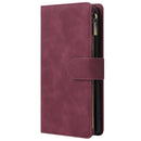 For Galaxy A71 Multifunctional Horizontal Flip Leather Case, with Card Slot & Holder & Zipper Wallet & Photo Frame(Red Wine)