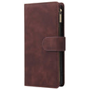 For Galaxy A71 Multifunctional Horizontal Flip Leather Case, with Card Slot & Holder & Zipper Wallet & Photo Frame(Coffee)