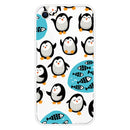 For iPhone SE (2020) Shockproof Painted Transparent TPU Protective Case(Penguin)