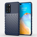 For Huawei P40 Thunderbolt Shockproof TPU Soft Case(Dark Blue)