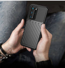For Huawei P40 Pro Thunderbolt Shockproof TPU Soft Case(Dark Blue)