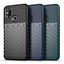 For Galaxy M31 Thunderbolt Shockproof TPU Soft Case(Black)
