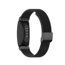 Stainless Steel Metal Mesh Wrist Strap Watch Band for Fitbit Inspire / Inspire HR / Ace 2, Size: S(Black)