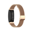 Stainless Steel Metal Mesh Wrist Strap Watch Band for Fitbit Inspire / Inspire HR / Ace 2, Size: S(Rose Gold)