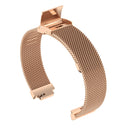 Stainless Steel Metal Mesh Wrist Strap Watch Band for Fitbit Inspire / Inspire HR / Ace 2, Size: S(Rose Gold)