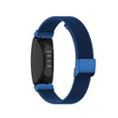 Stainless Steel Metal Mesh Wrist Strap Watch Band for Fitbit Inspire / Inspire HR / Ace 2, Size: S(Dark Blue)
