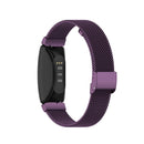 Stainless Steel Metal Mesh Wrist Strap Watch Band for Fitbit Inspire / Inspire HR / Ace 2, Size: S(Dark Purple)