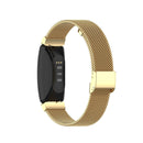 Stainless Steel Metal Mesh Wrist Strap Watch Band for Fitbit Inspire / Inspire HR / Ace 2, Size: S(Gold)