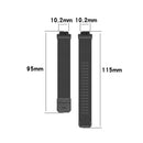 Stainless Steel Metal Mesh Wrist Strap Watch Band for Fitbit Inspire / Inspire HR / Ace 2, Size: L(Dark Blue)