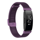 Stainless Steel Metal Mesh Wrist Strap Watch Band for Fitbit Inspire / Inspire HR / Ace 2, Size: L(Dark Purple)