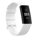 Color Buckle TPU Wrist Strap Watch Band for Fitbit Charge 4 / Charge 3 / Charge 3 SE, Size: S(White)