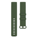 Color Buckle TPU Wrist Strap Watch Band for Fitbit Charge 4 / Charge 3 / Charge 3 SE, Size: S(Olive Green)