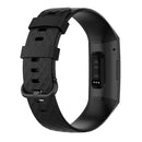 Color Buckle TPU Wrist Strap Watch Band for Fitbit Charge 4 / Charge 3 / Charge 3 SE, Size: S(Black)