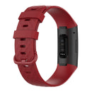 Color Buckle TPU Wrist Strap Watch Band for Fitbit Charge 4 / Charge 3 / Charge 3 SE, Size: S(Red)