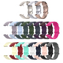 Color Buckle TPU Wrist Strap Watch Band for Fitbit Charge 4 / Charge 3 / Charge 3 SE, Size: S(Blue Gray)