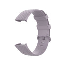 Color Buckle TPU Wrist Strap Watch Band for Fitbit Charge 4 / Charge 3 / Charge 3 SE, Size: S(Light Purple)