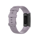Color Buckle TPU Wrist Strap Watch Band for Fitbit Charge 4 / Charge 3 / Charge 3 SE, Size: S(Light Purple)