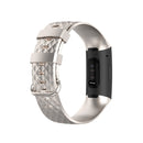 Color Buckle TPU Wrist Strap Watch Band for Fitbit Charge 4 / Charge 3 / Charge 3 SE, Size: S(Champagne)