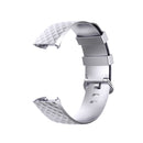 Color Buckle TPU Wrist Strap Watch Band for Fitbit Charge 4 / Charge 3 / Charge 3 SE, Size: S(Silver)