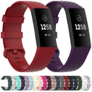 Color Buckle TPU Wrist Strap Watch Band for Fitbit Charge 4 / Charge 3 / Charge 3 SE, Size: S(Silver)