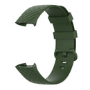 Color Buckle TPU Wrist Strap Watch Band for Fitbit Charge 4 / Charge 3 / Charge 3 SE, Size: L(Olive Green)