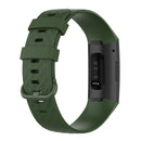 Color Buckle TPU Wrist Strap Watch Band for Fitbit Charge 4 / Charge 3 / Charge 3 SE, Size: L(Olive Green)