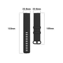 Color Buckle TPU Wrist Strap Watch Band for Fitbit Charge 4 / Charge 3 / Charge 3 SE, Size: L(Navy Blue)