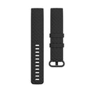 Color Buckle TPU Wrist Strap Watch Band for Fitbit Charge 4 / Charge 3 / Charge 3 SE, Size: L(Black)