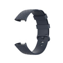 Color Buckle TPU Wrist Strap Watch Band for Fitbit Charge 4 / Charge 3 / Charge 3 SE, Size: L(Blue Gray)