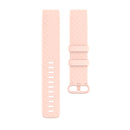 Color Buckle TPU Wrist Strap Watch Band for Fitbit Charge 4 / Charge 3 / Charge 3 SE, Size: L(Light Pink)