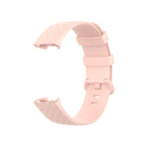 Color Buckle TPU Wrist Strap Watch Band for Fitbit Charge 4 / Charge 3 / Charge 3 SE, Size: L(Light Pink)