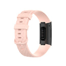 Color Buckle TPU Wrist Strap Watch Band for Fitbit Charge 4 / Charge 3 / Charge 3 SE, Size: L(Light Pink)