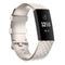 Color Buckle TPU Wrist Strap Watch Band for Fitbit Charge 4 / Charge 3 / Charge 3 SE, Size: L(Champagne)