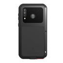 For Galaxy A40s LOVE MEI Metal Shockproof Waterproof Dustproof Protective Case(Silver)
