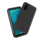 For Galaxy A70s LOVE MEI Metal Shockproof Waterproof Dustproof Protective Case(Black)