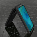 For Galaxy A70s LOVE MEI Metal Shockproof Waterproof Dustproof Protective Case(Black)