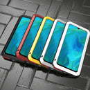 For Galaxy A70s LOVE MEI Metal Shockproof Waterproof Dustproof Protective Case(Black)