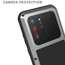 For Galaxy S20 Ultra LOVE MEI Metal Shockproof Waterproof Dustproof Protective Case(Black)