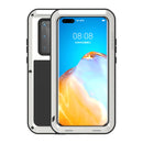 For Huawei P40 Pro LOVE MEI Metal Shockproof Waterproof Dustproof Protective Case(Silver)