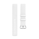 18mm Silver Color Buckle TPU Wrist Strap Watch Band for Fitbit Charge 4 / Charge 3 / Charge 3 SE, Size: L(White)