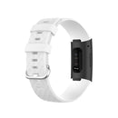 18mm Silver Color Buckle TPU Wrist Strap Watch Band for Fitbit Charge 4 / Charge 3 / Charge 3 SE, Size: L(White)