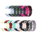 18mm Silver Color Buckle TPU Wrist Strap Watch Band for Fitbit Charge 4 / Charge 3 / Charge 3 SE, Size: L(White)