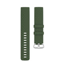 18mm Silver Color Buckle TPU Wrist Strap Watch Band for Fitbit Charge 4 / Charge 3 / Charge 3 SE, Size: L(Olive Green)