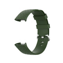 18mm Silver Color Buckle TPU Wrist Strap Watch Band for Fitbit Charge 4 / Charge 3 / Charge 3 SE, Size: L(Olive Green)
