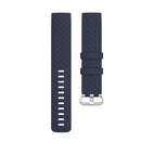 18mm Silver Color Buckle TPU Wrist Strap Watch Band for Fitbit Charge 4 / Charge 3 / Charge 3 SE, Size: L(Navy Blue)