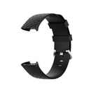 18mm Silver Color Buckle TPU Wrist Strap Watch Band for Fitbit Charge 4 / Charge 3 / Charge 3 SE, Size: L(Black)