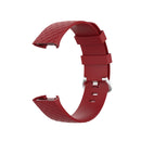 18mm Silver Color Buckle TPU Wrist Strap Watch Band for Fitbit Charge 4 / Charge 3 / Charge 3 SE, Size: L(Red)
